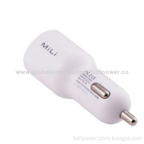 MiLi Dual USB Car Charger for Mobile Phone Latest DesignNew